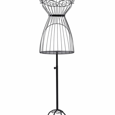 MANICHINO IN FERRO BATTUTO ROMANTIQUE CHIC NERO